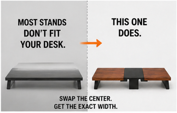 Modular Dual Monitor Stand